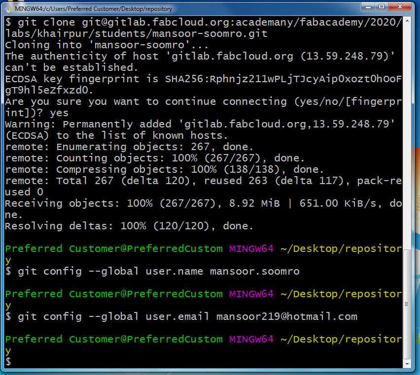 generating SSH Key